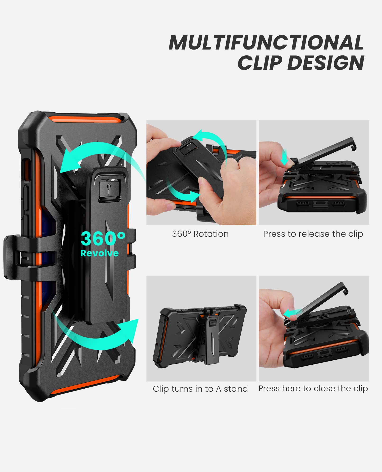Foto 7 pulgar | Funda De Teléfono Soios Para Iphone 13-14 De 6.1 Pulgadas Con Soporte - Venta Internacional.