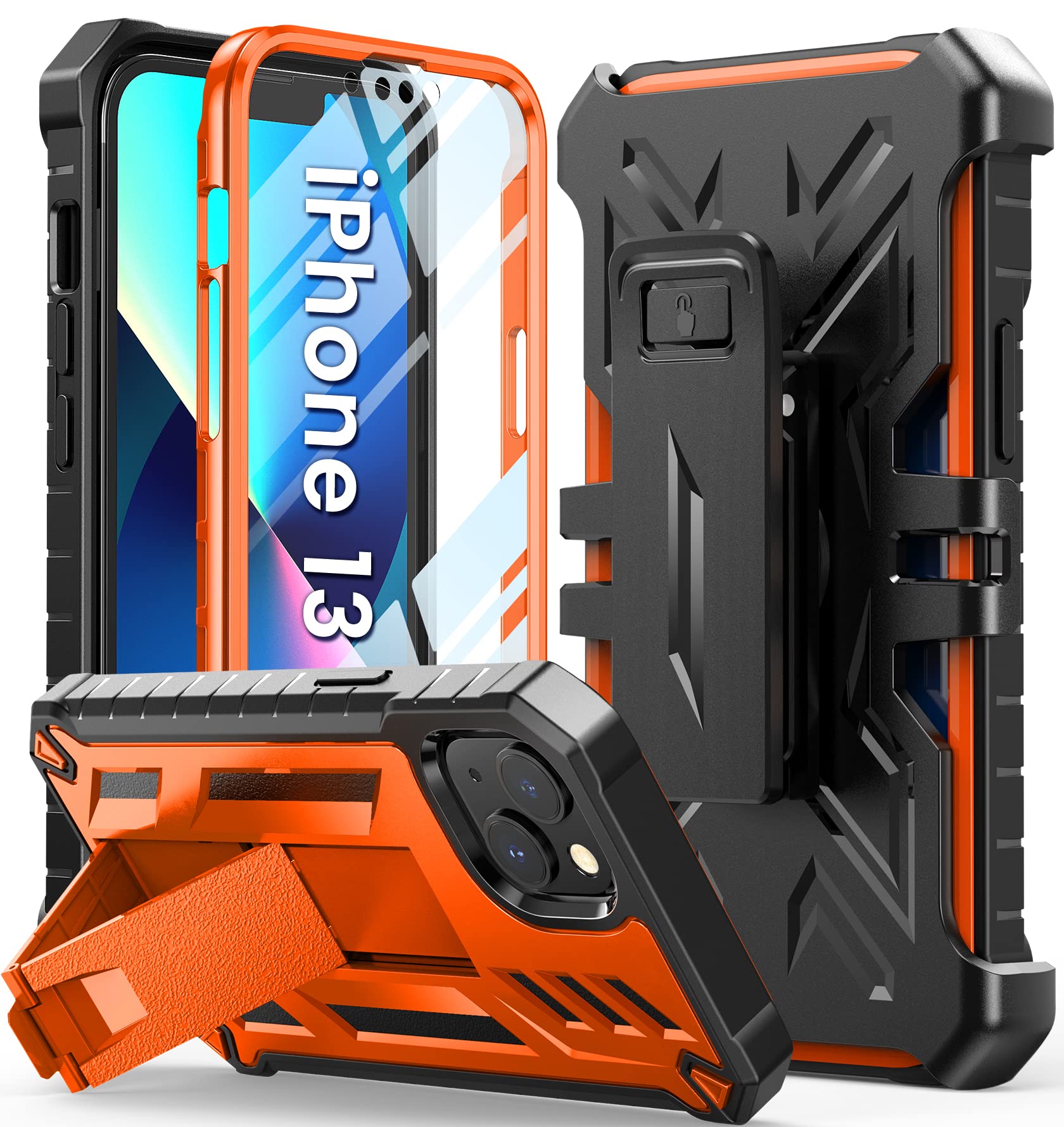 Foto 8 pulgar | Funda De Teléfono Soios Para Iphone 13-14 De 6.1 Pulgadas Con Soporte - Venta Internacional.