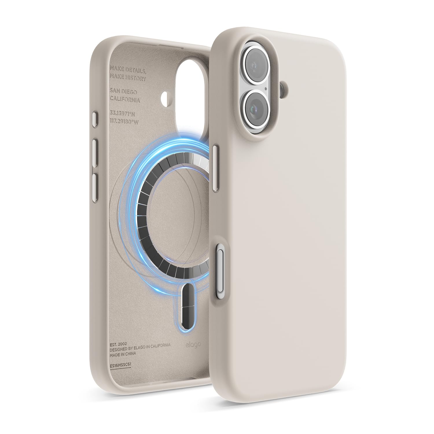 Foto 2 pulgar | Funda De Silicona Magnética Elago Compatible Con Iphone 16 De 6,1 Pulgadas - Venta Internacional.