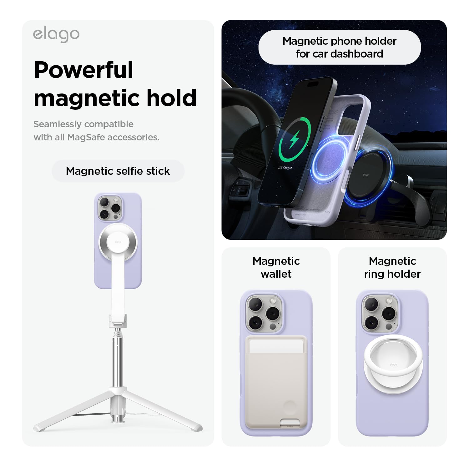 Foto 5 pulgar | Funda De Silicona Magnética Elago Para Iphone 16 Pro Max [púrpura] - Venta Internacional.