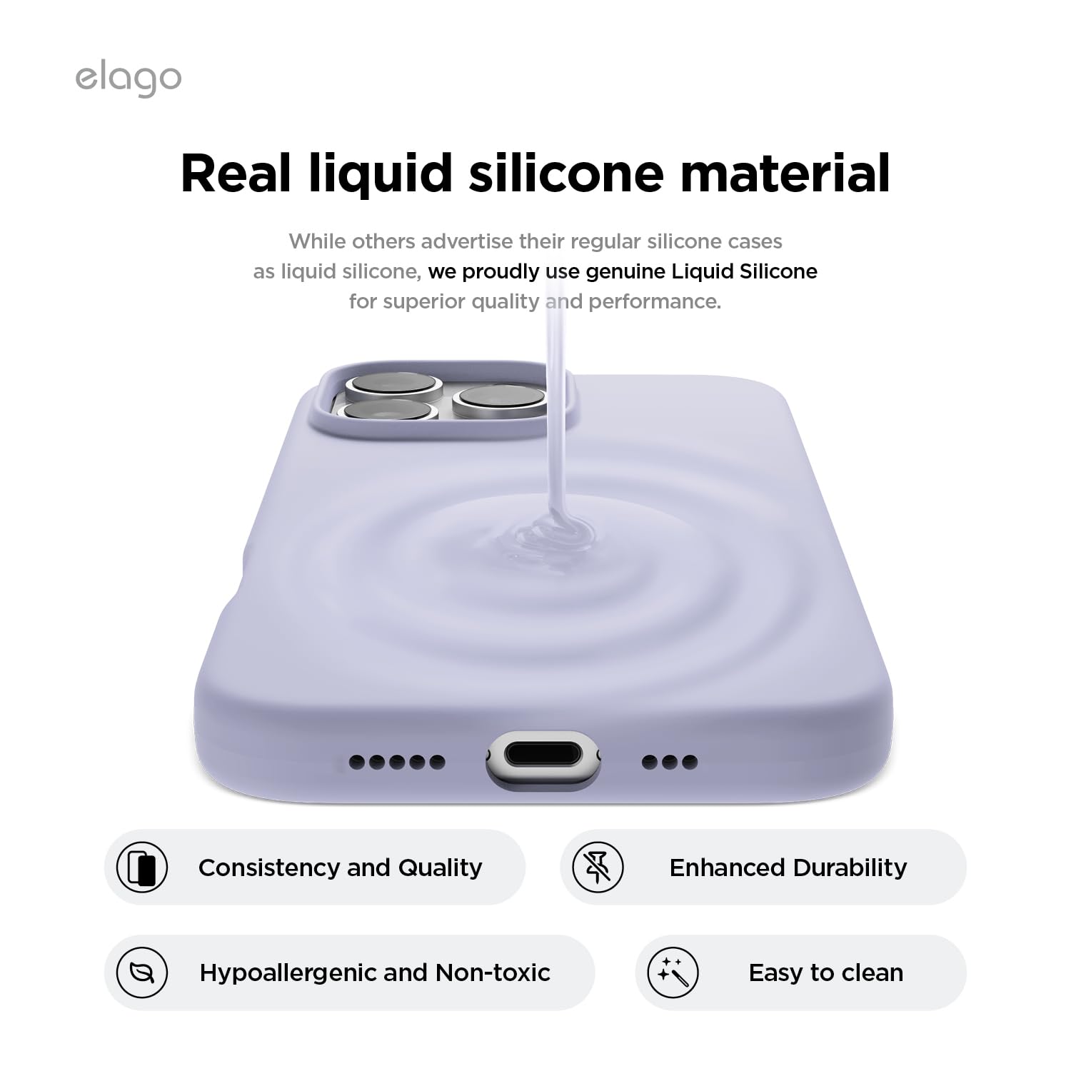 Foto 6 pulgar | Funda De Silicona Magnética Elago Para Iphone 16 Pro Max [púrpura] - Venta Internacional.