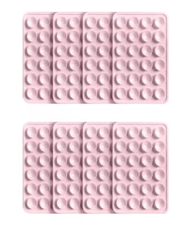Foto 2 | Funda Ventosa De Silicona Soporte Para Celular 8 Pzs Rosa