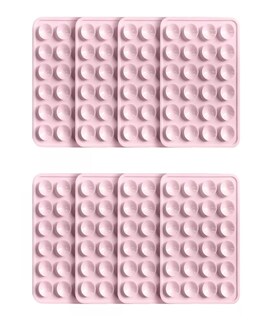 Foto 2 | Funda Ventosa De Silicona Soporte Para Celular 8 Pzs Rosa