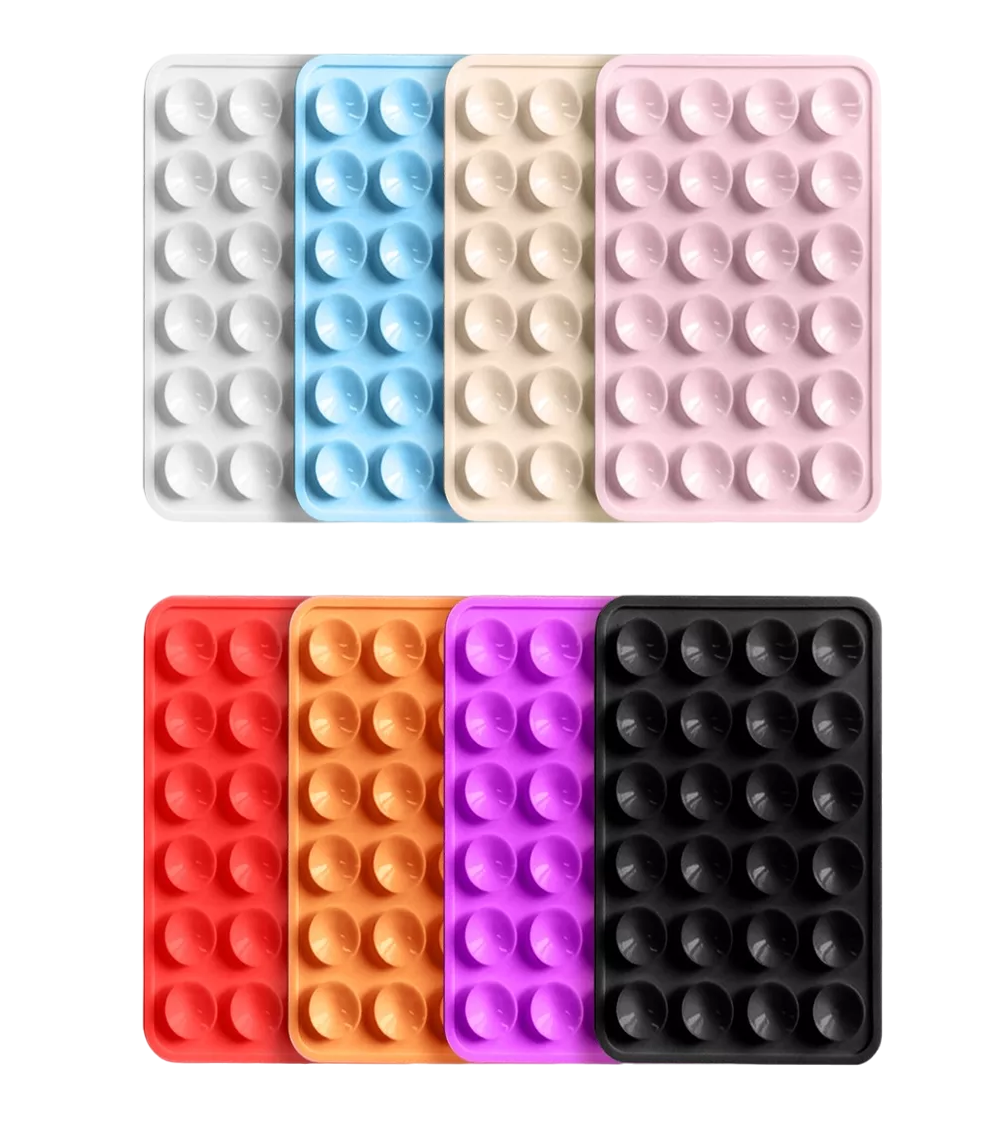 Foto 2 pulgar | Funda Ventosa De Silicona Soporte Telefono Para Celular 8 Pzs 8 Colores