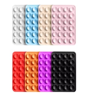 Foto 1 | Funda Ventosa De Silicona Soporte Telefono Para Celular 8 Pzs 8 Colores