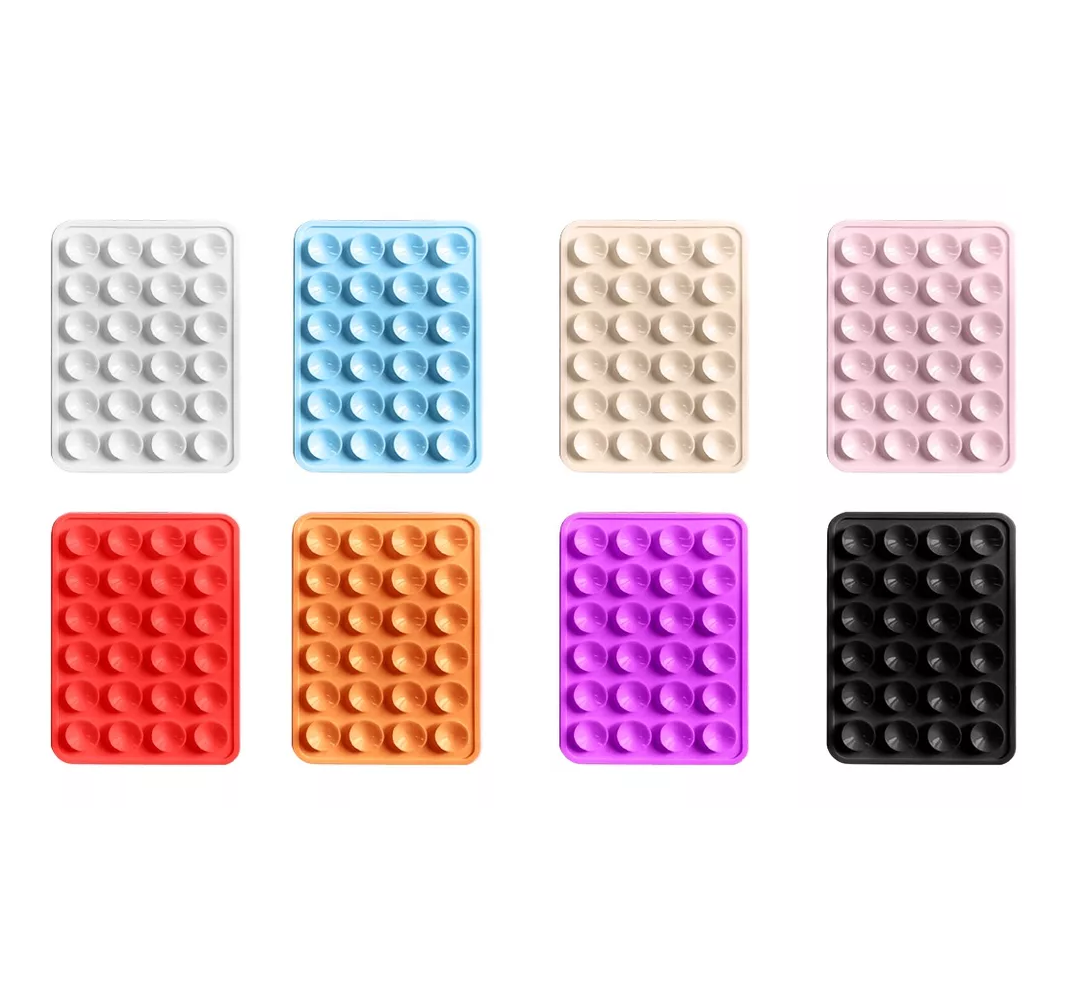 Foto 5 pulgar | Funda Ventosa De Silicona Soporte Telefono Para Celular 8 Pzs 8 Colores