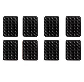 Foto 4 | Funda Ventosa De Silicona Soporte Para Celular 8 Pzs Negro