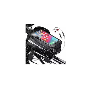 Foto 2 | Bolsa De Bicicleta Impermeable Para Porta Celular Bicicleta Eo Safe Imports Esi-15704 Negro