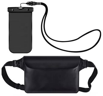 Foto 1 | Set Cangurera Impermeable Y Funda Impermeable Eo Safe Imports Esi-15708 Negro