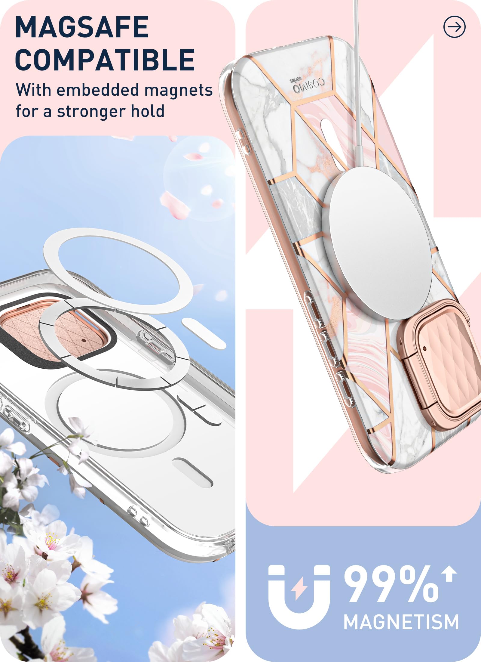 Foto 7 pulgar | Funda De Teléfono I-blason Cosmo Magnetic Para Iphone 15 Pro Max - Venta Internacional.