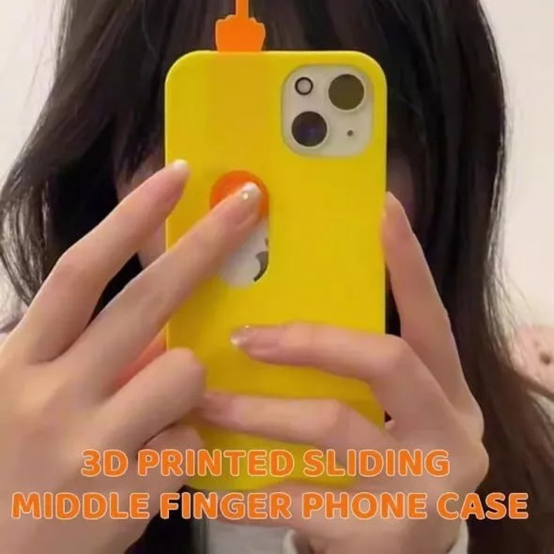 Foto 3 pulgar | Funda Deslizante Para Teléfono Con Dedo Medio Impreso En 3d - Venta Internacional.