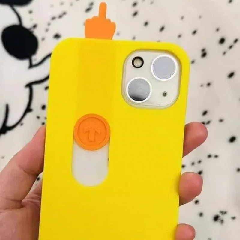 Foto 4 pulgar | Funda Deslizante Para Teléfono Con Dedo Medio Impreso En 3d - Venta Internacional.