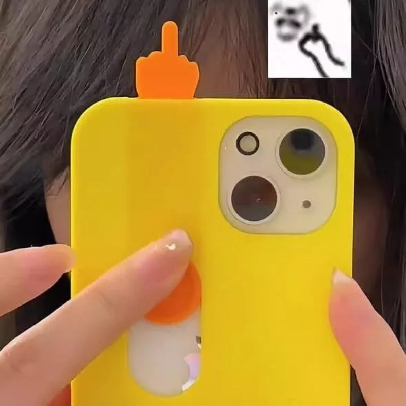 Foto 6 pulgar | Funda Deslizante Para Teléfono Con Dedo Medio Impreso En 3d - Venta Internacional.