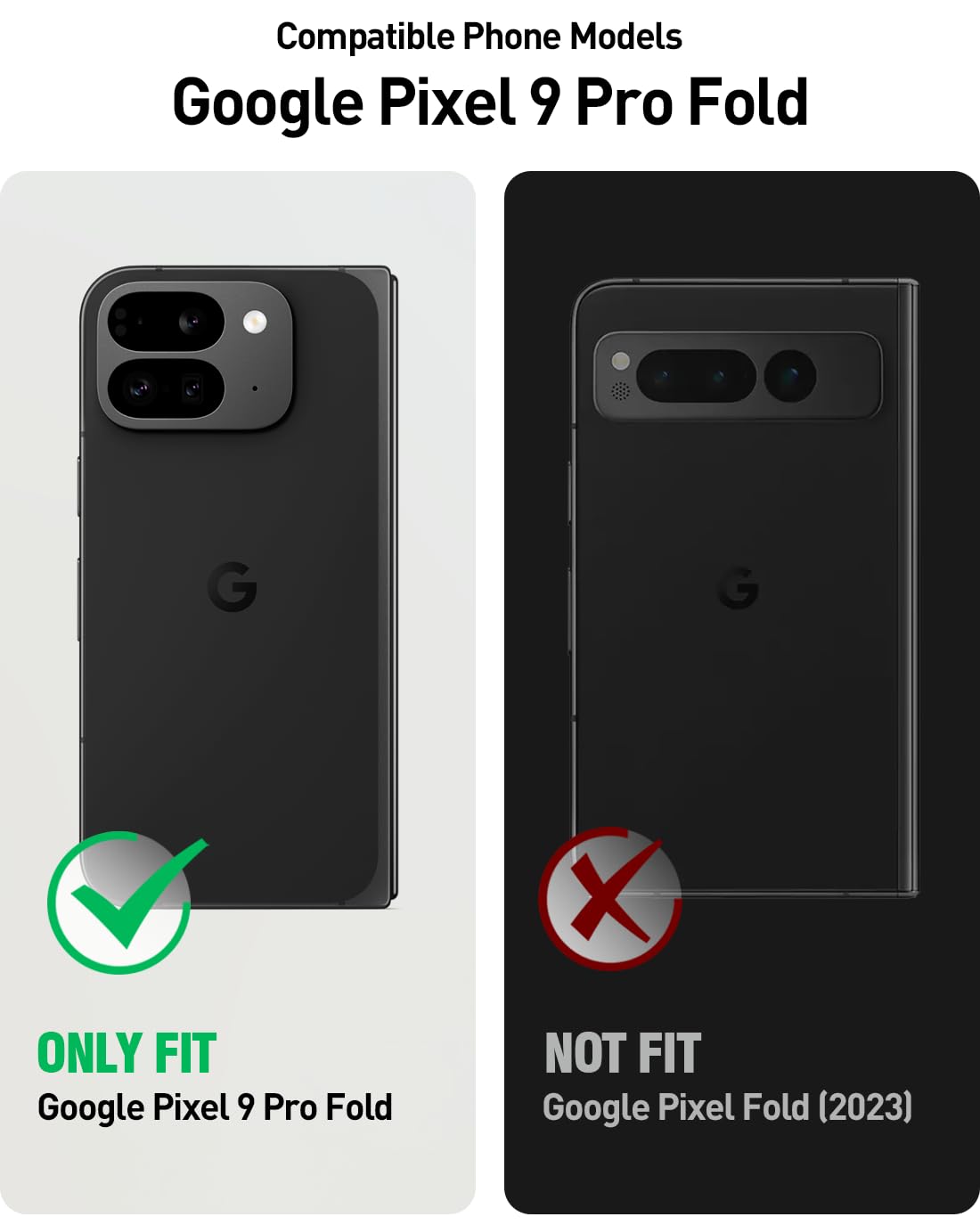 Foto 2 | Funda Poetic Spartan Para Google Pixel 9 Pro Fold 5g, Color Rojo Metalizado - Venta Internacional.