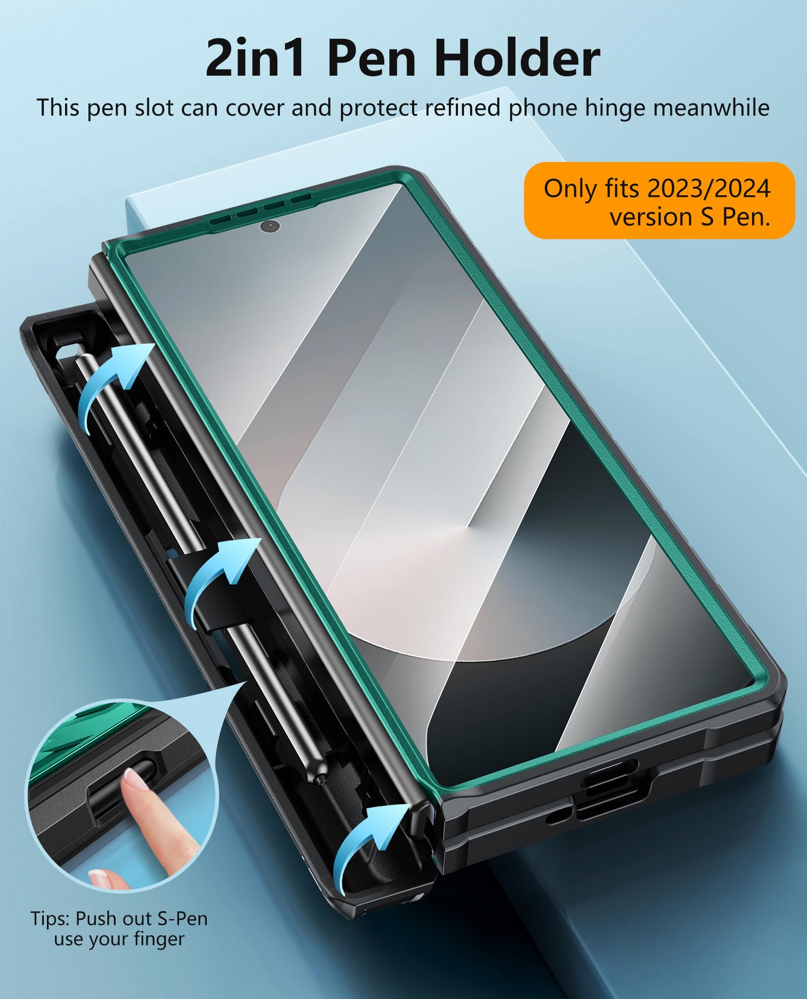 Foto 6 | Funda De Teléfono Fntcase Para Samsung Galaxy Z Fold 6 5g Con S-pen - Venta Internacional.