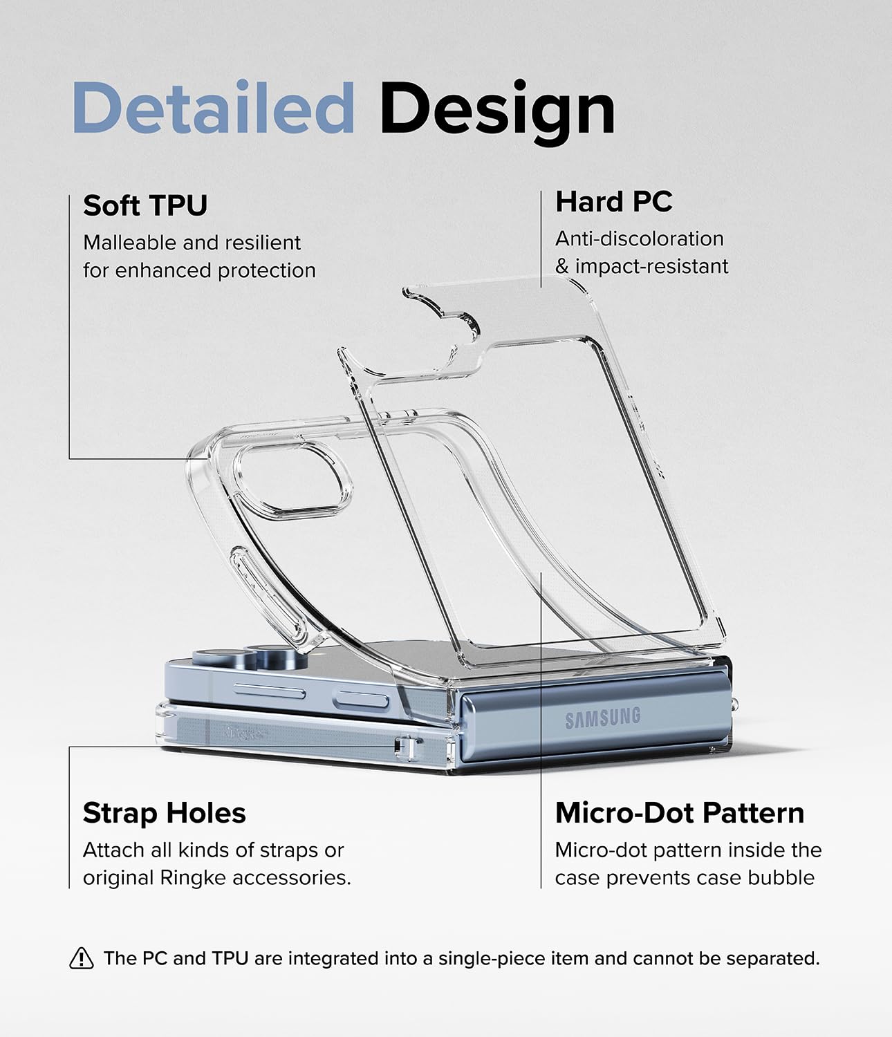 Foto 7 | Funda De Teléfono Compatible Con Ringke Fusion Para Samsung Galaxy Z Flip 6 - Venta Internacional.
