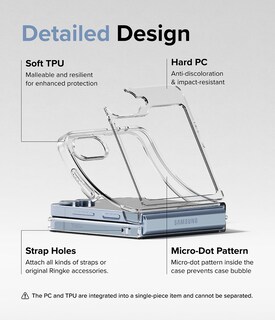 Foto 7 | Funda De Teléfono Compatible Con Ringke Fusion Para Samsung Galaxy Z Flip 6 - Venta Internacional.