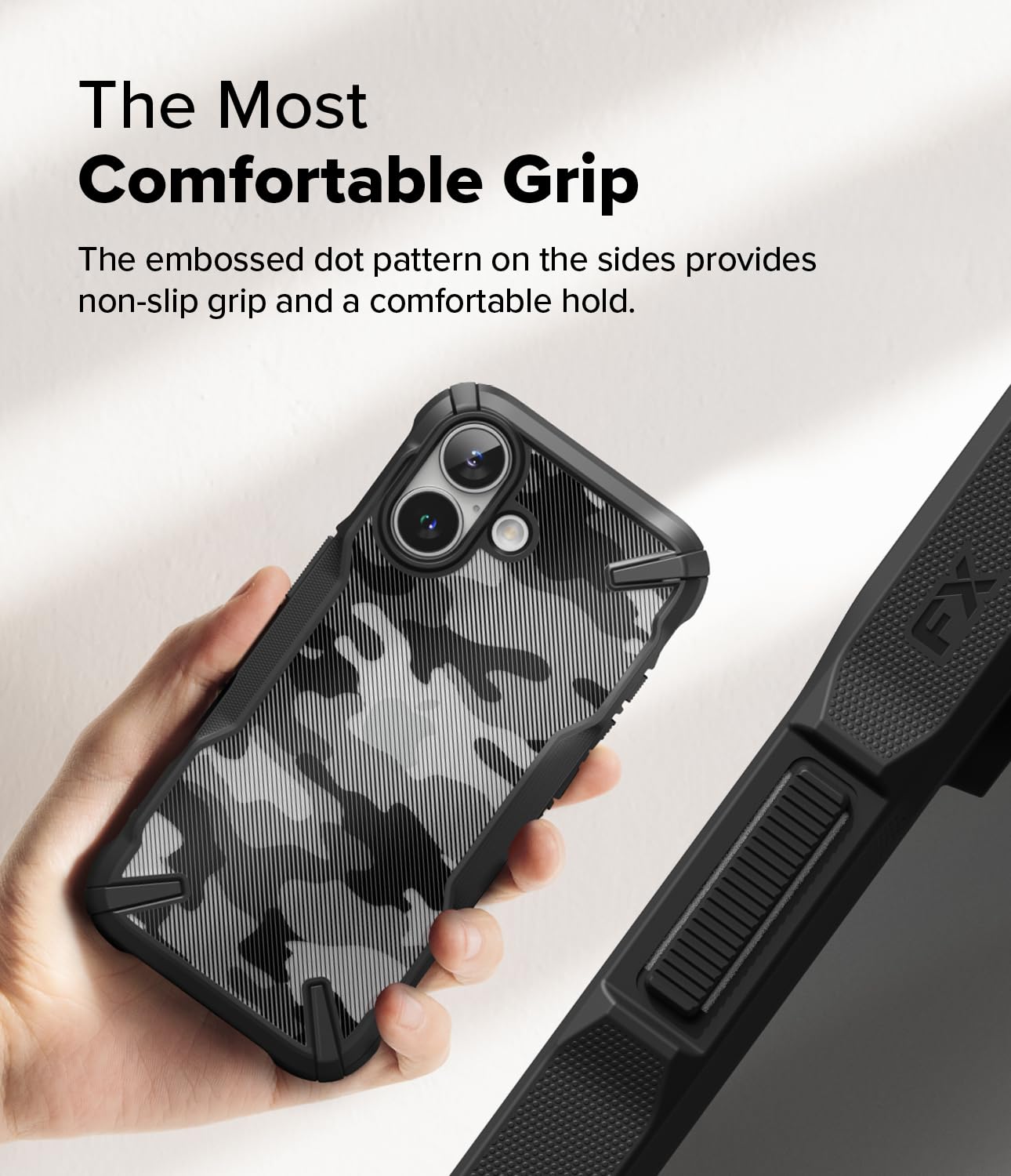 Foto 4 | Funda De Teléfono Ringke Fusion-x Camo Black Para Iphone 16 Plus - Venta Internacional.