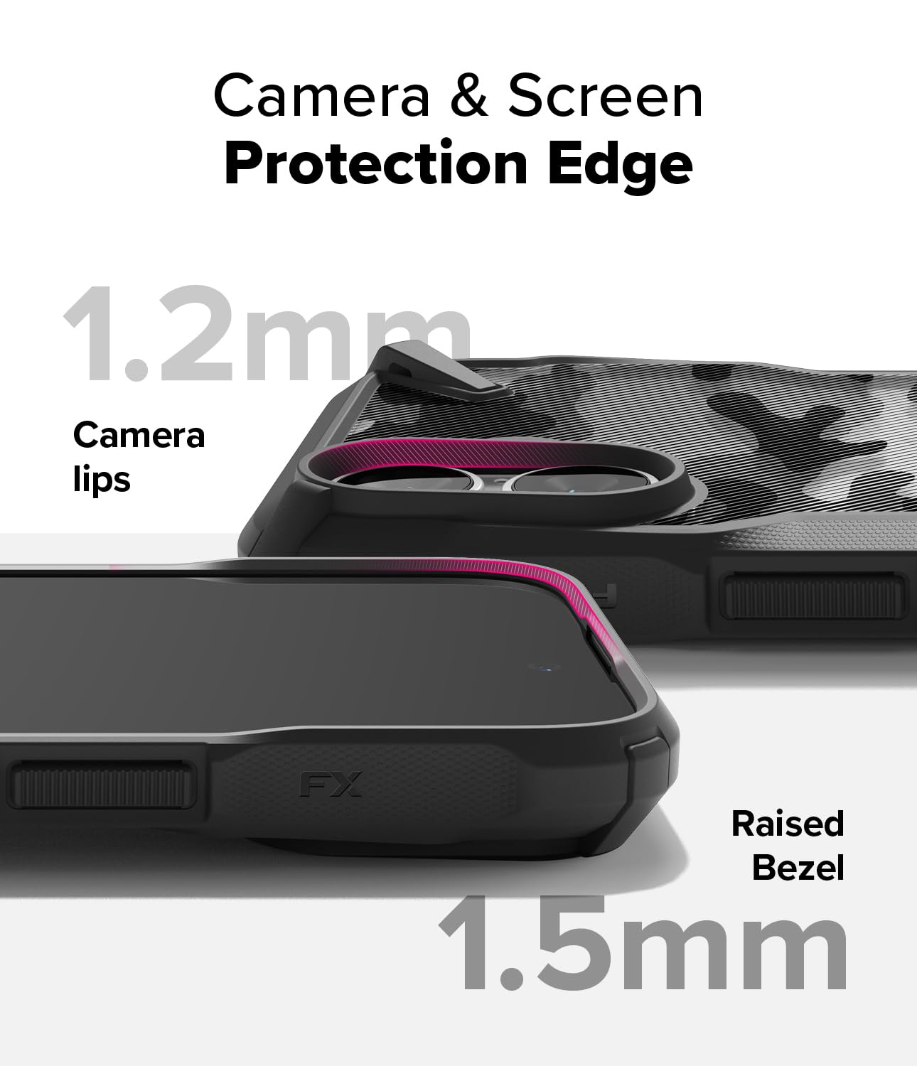 Foto 6 | Funda De Teléfono Ringke Fusion-x Camo Black Para Iphone 16 Plus - Venta Internacional.