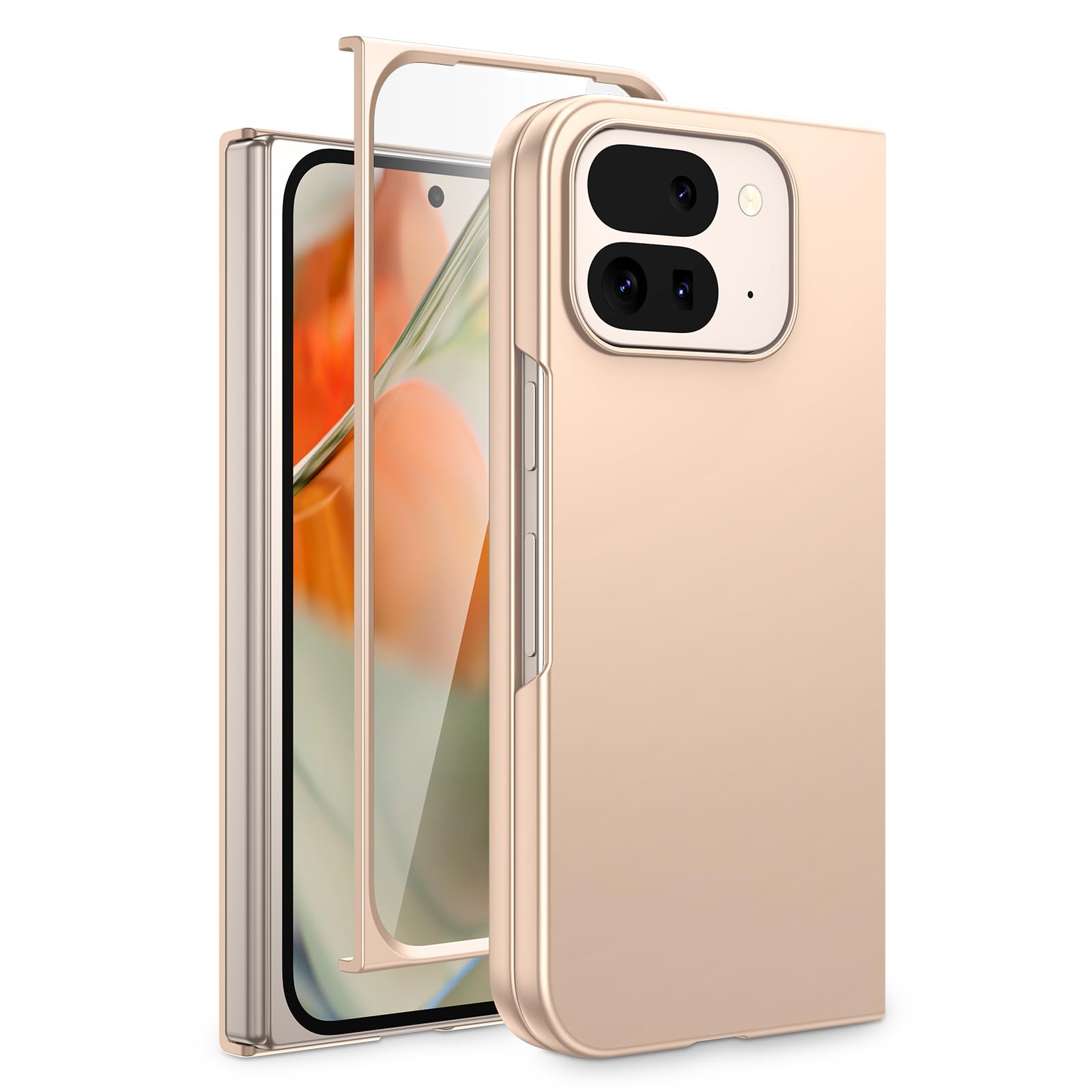 Funda De Teléfono Vego Hard Pc Con Vidrio Templado Para Google Pixel 9 Pro Fold - Venta Internacional.