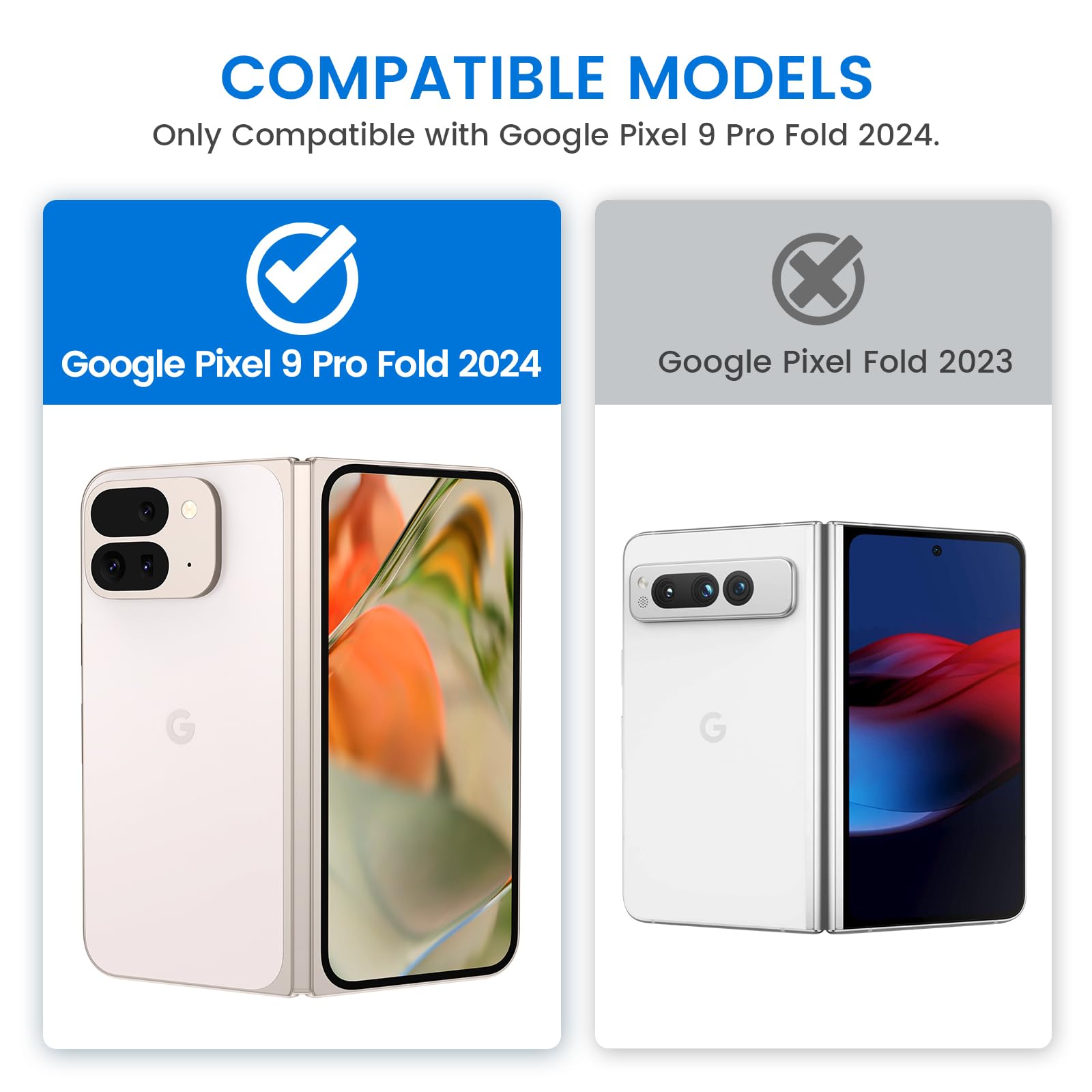 Foto 3 pulgar | Funda De Teléfono Vego Hard Pc Con Vidrio Templado Para Google Pixel 9 Pro Fold - Venta Internacional.