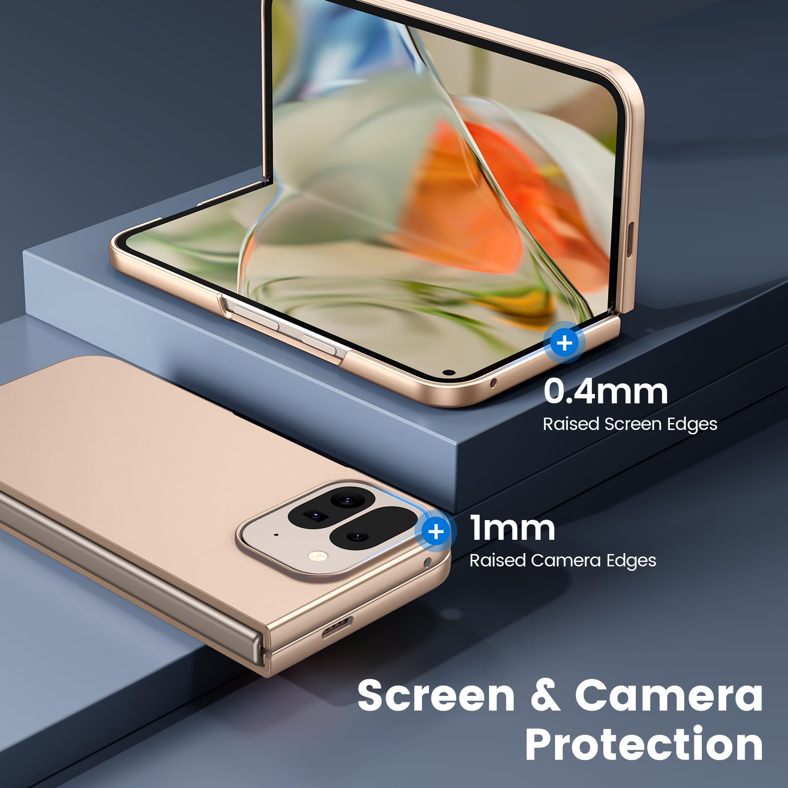 Foto 5 pulgar | Funda De Teléfono Vego Hard Pc Con Vidrio Templado Para Google Pixel 9 Pro Fold - Venta Internacional.
