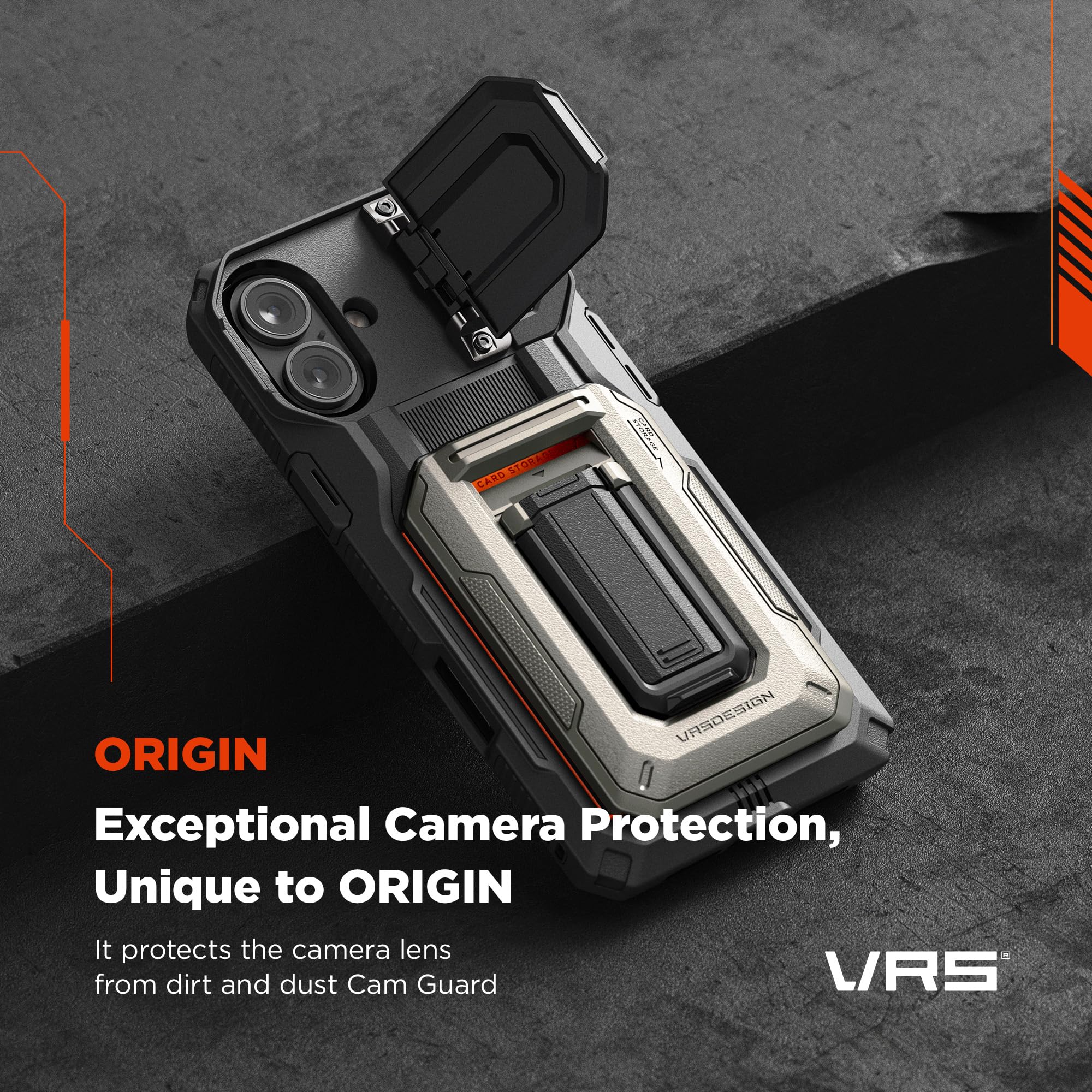 Foto 5 pulgar | Funda Tipo Cartera Con Tarjetero Vrs Design Origin Para Iphone 16 Plus - Venta Internacional.