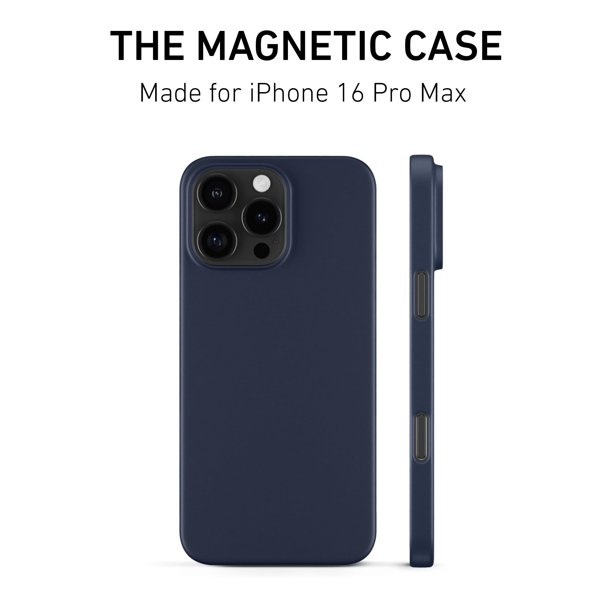 Foto 3 pulgar | Funda Magnética Peel Compatible Con Iphone 16 Pro Max Navy - Venta Internacional.