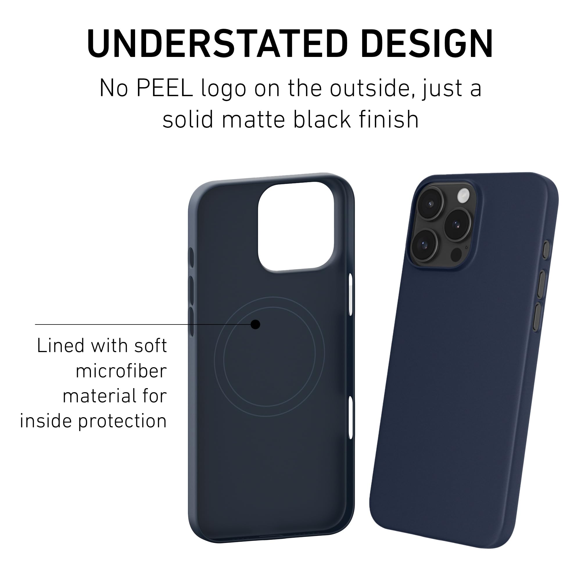Foto 6 pulgar | Funda Magnética Peel Compatible Con Iphone 16 Pro Max Navy - Venta Internacional.