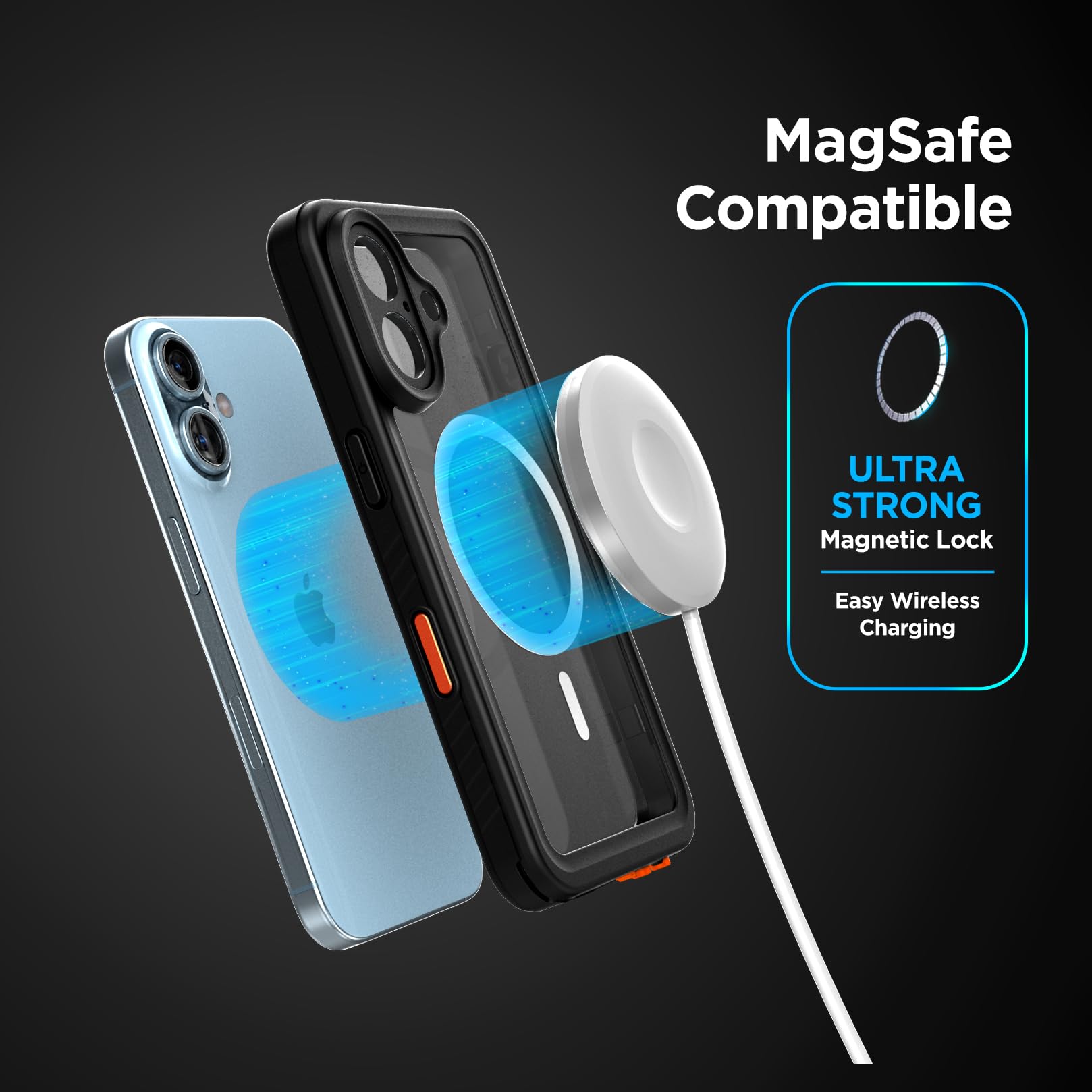 Foto 2 | Funda Impermeable Para Iphone 16 Plus Con Clip Para Cinturón - Venta Internacional.