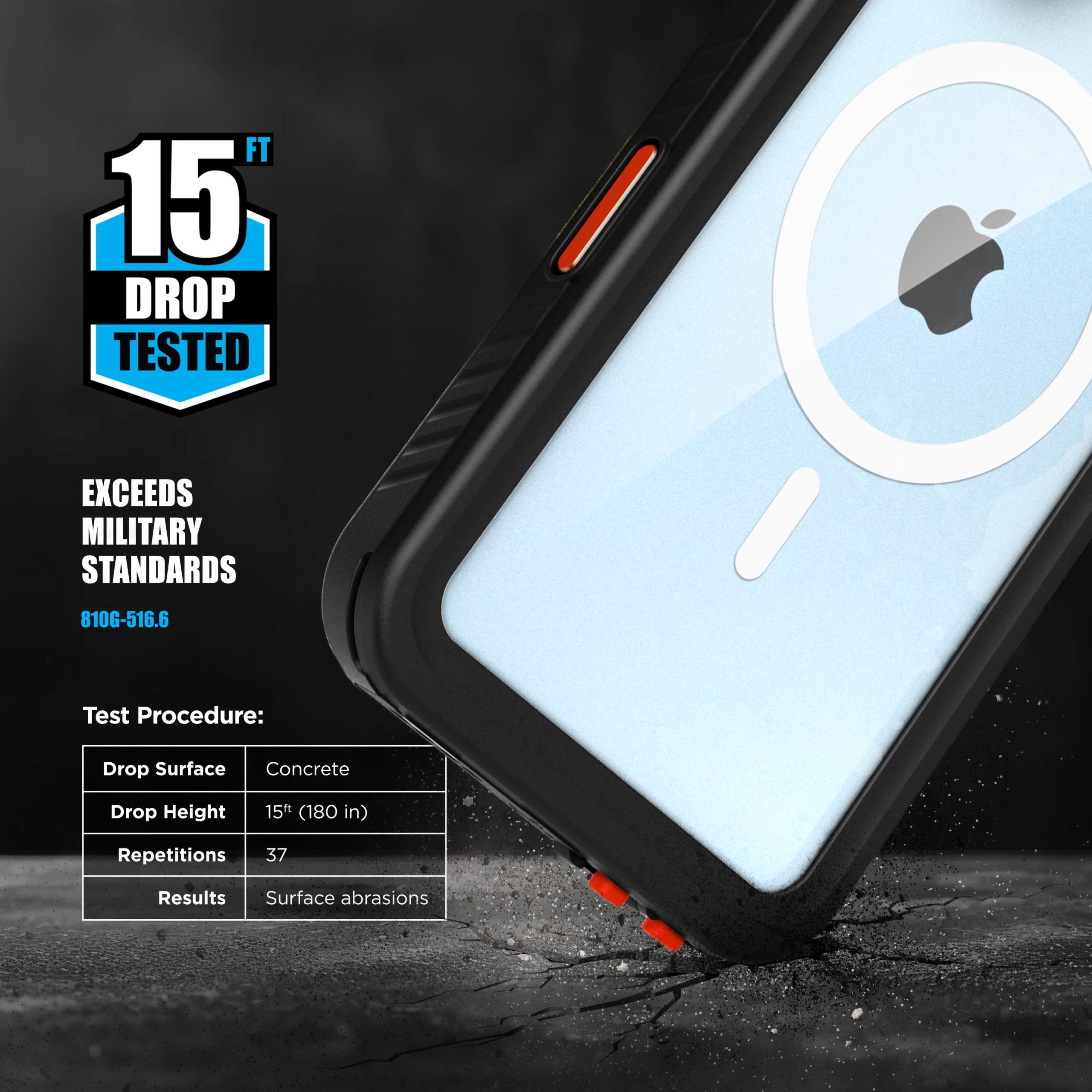 Foto 4 | Funda Impermeable Para Iphone 16 Plus Con Clip Para Cinturón - Venta Internacional.