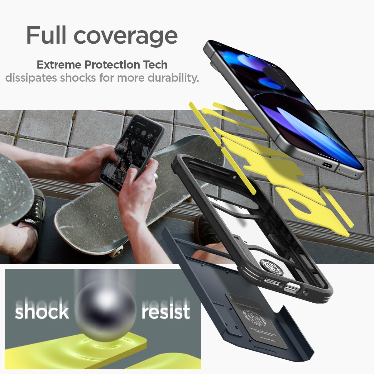 Foto 4 pulgar | Funda De Teléfono Spigen Tough Armor Para Pixel 9/pixel 9 Pro 2024 - Venta Internacional.