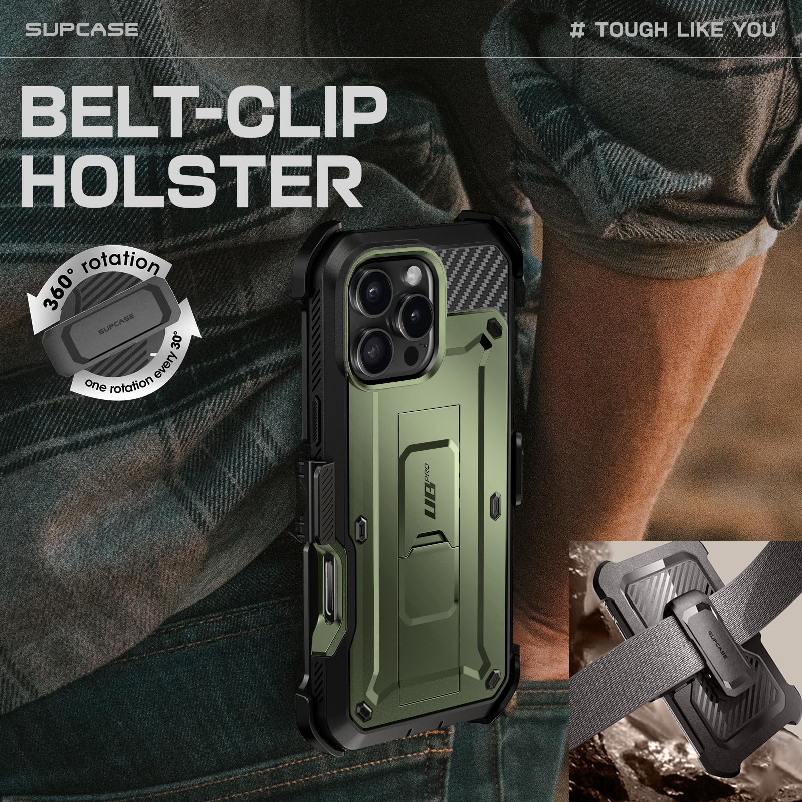 Foto 7 pulgar | Funda Para Teléfono Supcase Unicorn Beetle Pro Para Iphone 16 Pro De 6.3 Pulgadas - Venta Internacional.