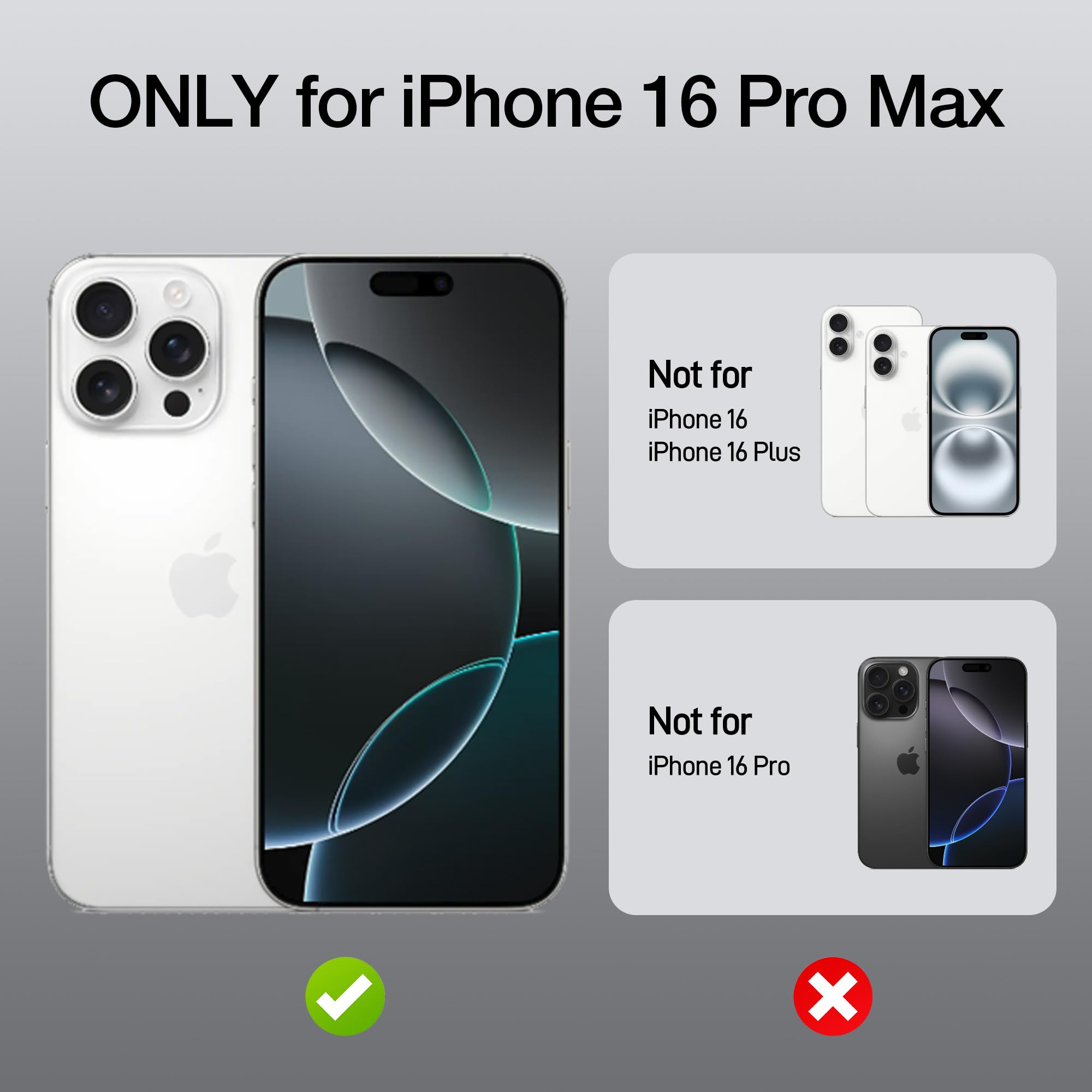 Foto 3 pulgar | Funda Magnética Raptic 2024 Para Iphone 16 Pro Max 6.9'' Negra - Venta Internacional.