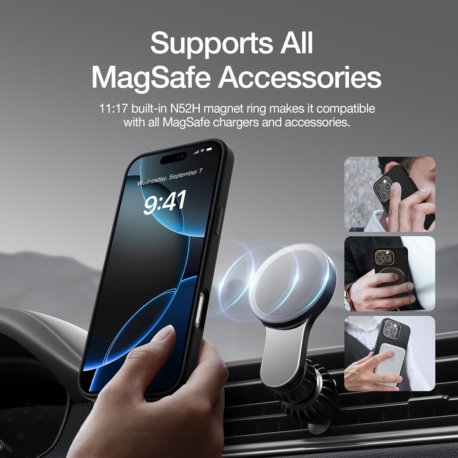 Foto 6 pulgar | Funda Magnética Raptic 2024 Para Iphone 16 Pro Max 6.9'' Negra - Venta Internacional.