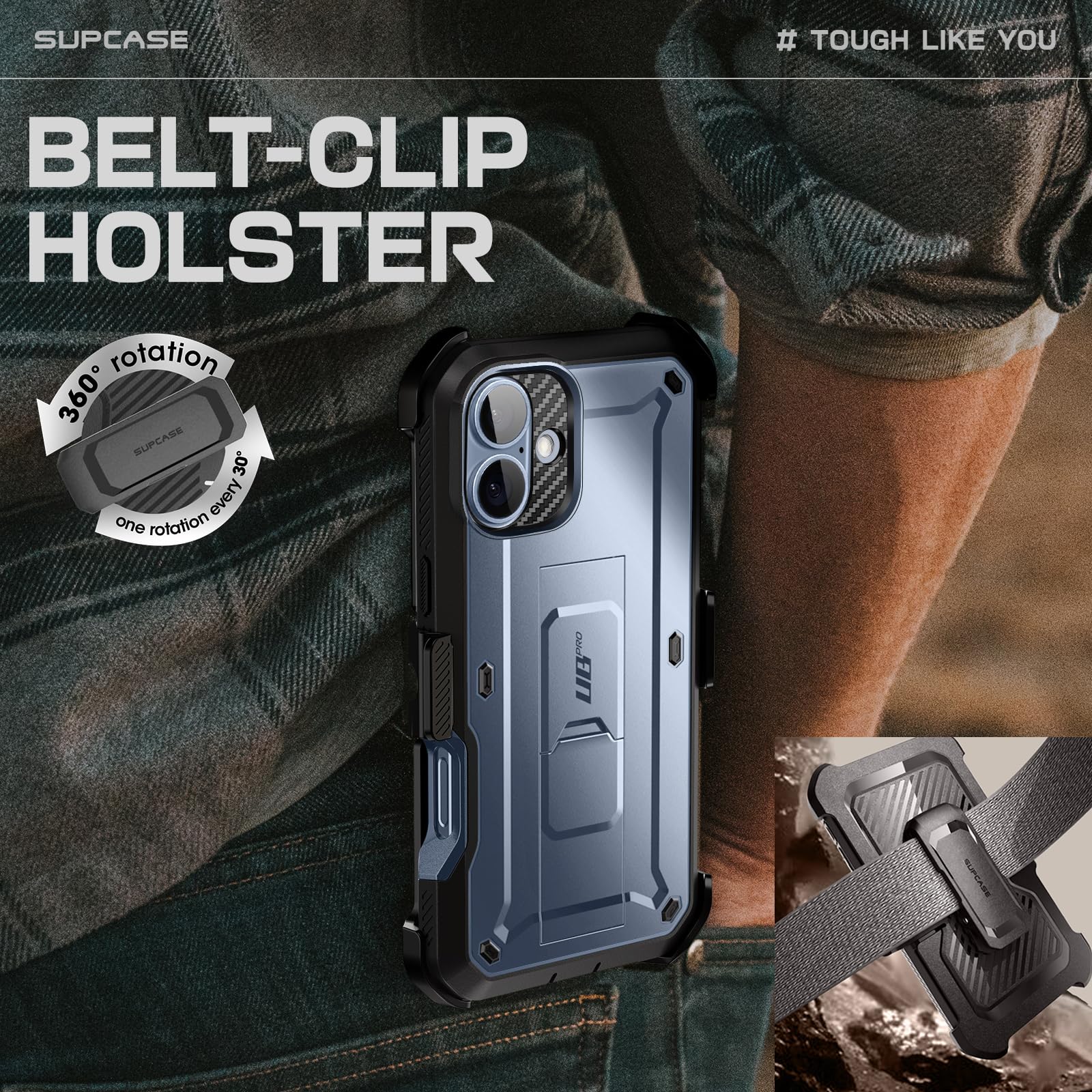 Foto 7 pulgar | Funda De Teléfono Supcase Unicorn Beetle Pro Para Iphone 16 De 6.1 Pulgadas - Venta Internacional.