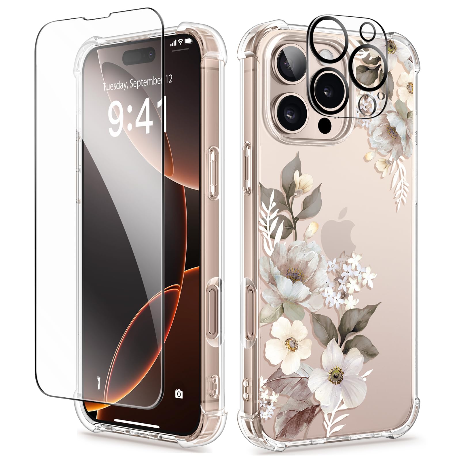 Funda De Teléfono Gviewin Para Iphone 16 Pro Max Con Protector De Pantalla - Venta Internacional.