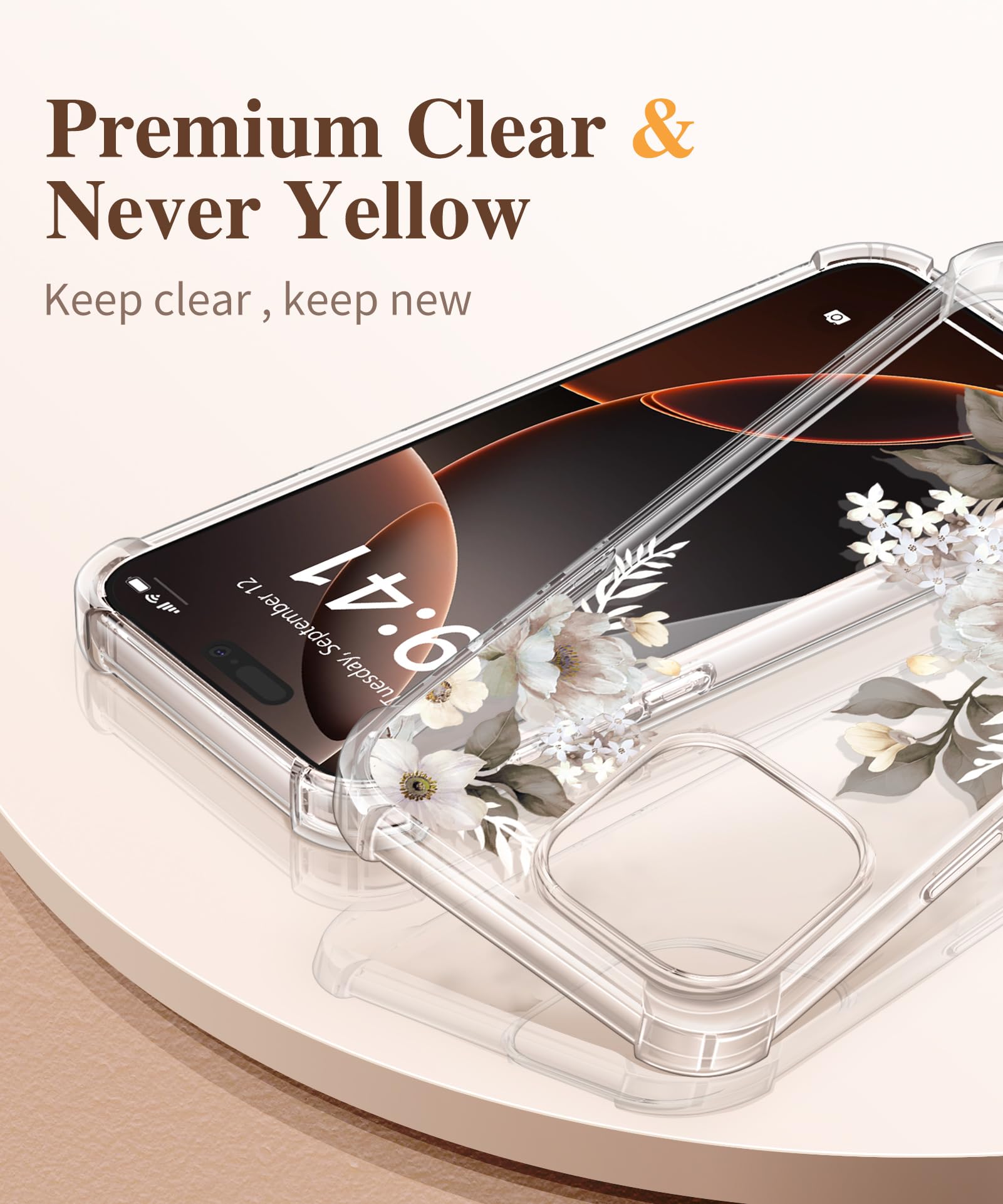 Foto 4 pulgar | Funda De Teléfono Gviewin Para Iphone 16 Pro Max Con Protector De Pantalla - Venta Internacional.