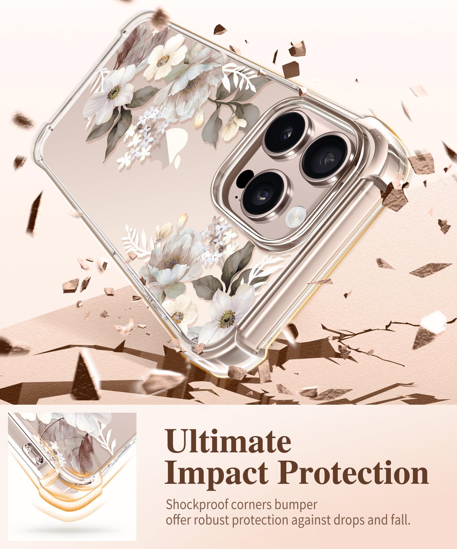 Foto 5 pulgar | Funda De Teléfono Gviewin Para Iphone 16 Pro Max Con Protector De Pantalla - Venta Internacional.