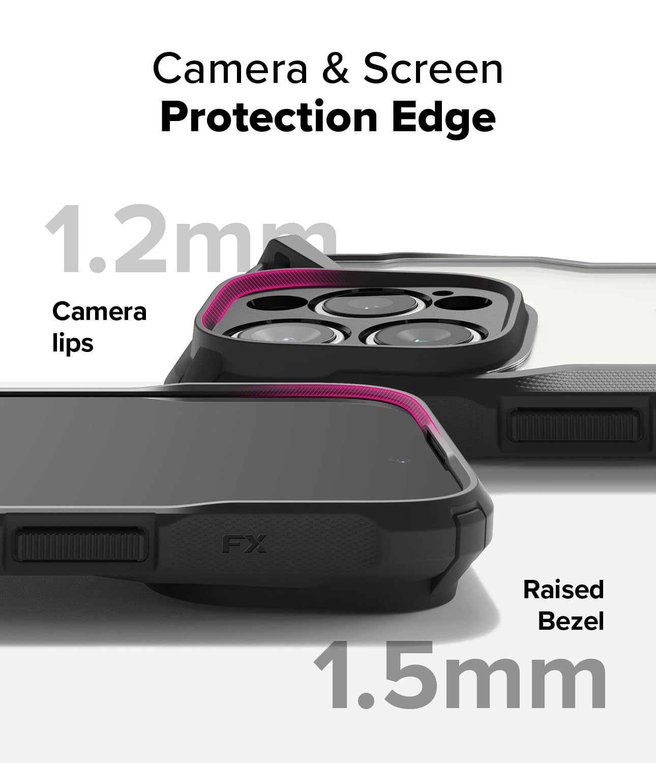 Foto 7 pulgar | Funda Ringke Fusion-x Compatible Con Iphone 16 Pro - Negra - Venta Internacional.