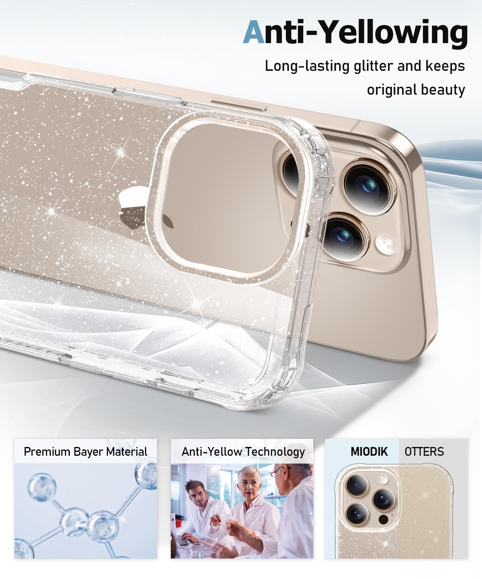 Foto 5 pulgar | Funda Miodik Para Iphone 16 Pro De 6.3 Pulgadas Con Protector De Pantalla - Venta Internacional.