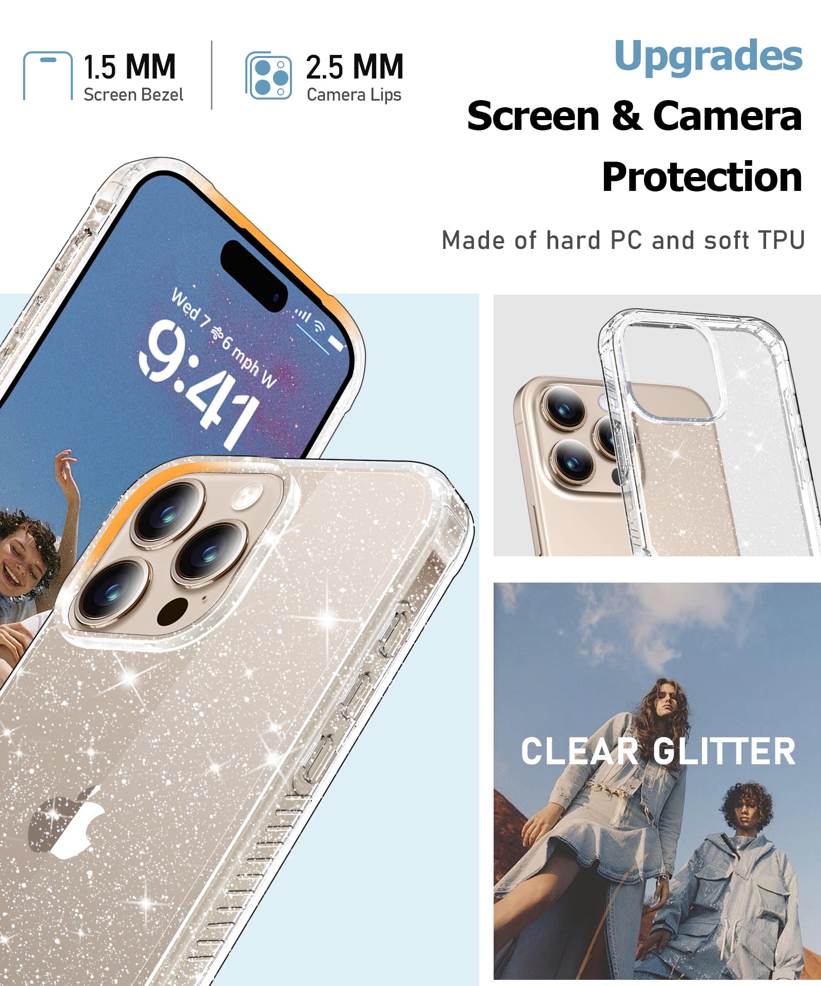 Foto 6 pulgar | Funda Miodik Para Iphone 16 Pro De 6.3 Pulgadas Con Protector De Pantalla - Venta Internacional.