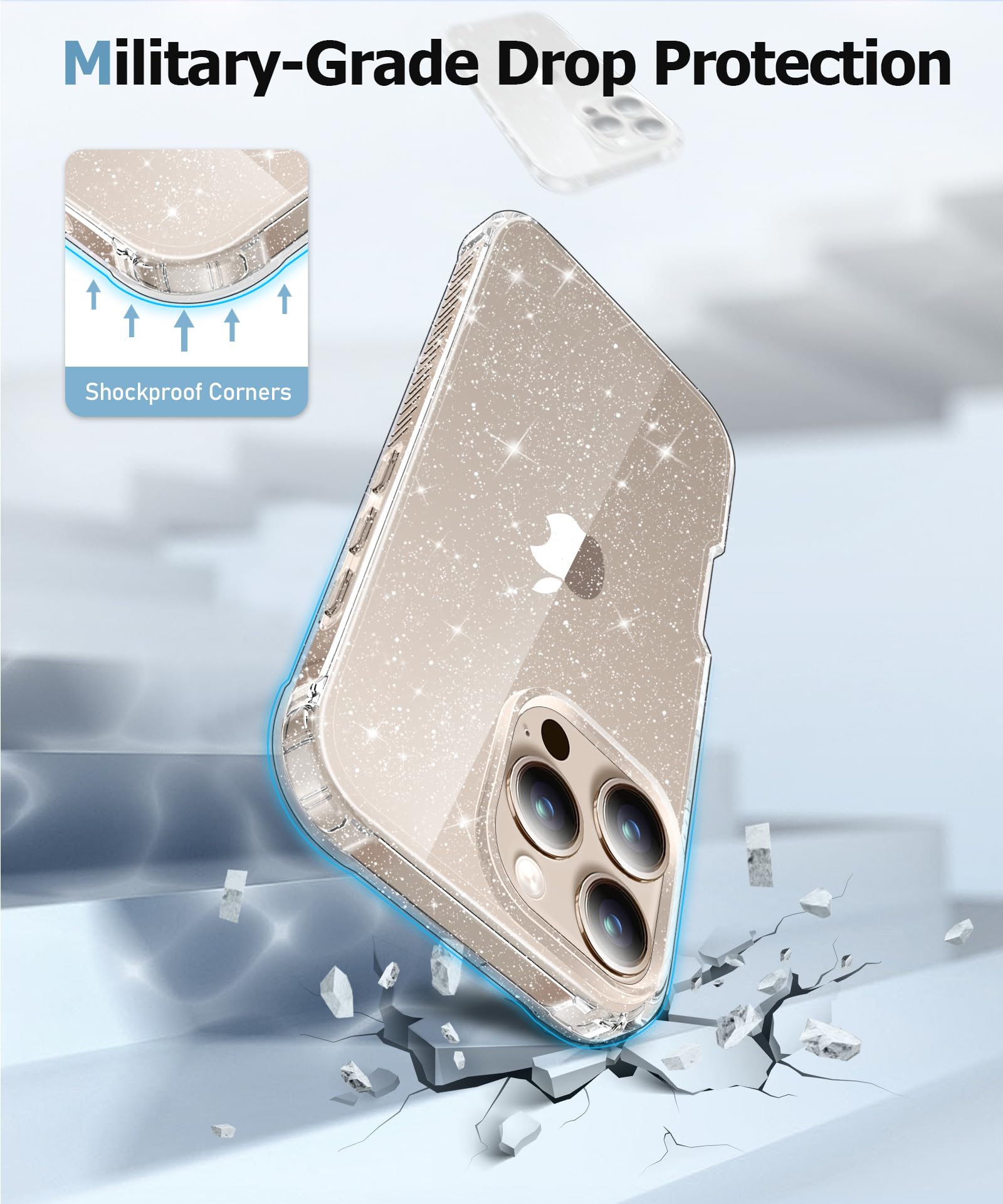 Foto 7 pulgar | Funda Miodik Para Iphone 16 Pro De 6.3 Pulgadas Con Protector De Pantalla - Venta Internacional.
