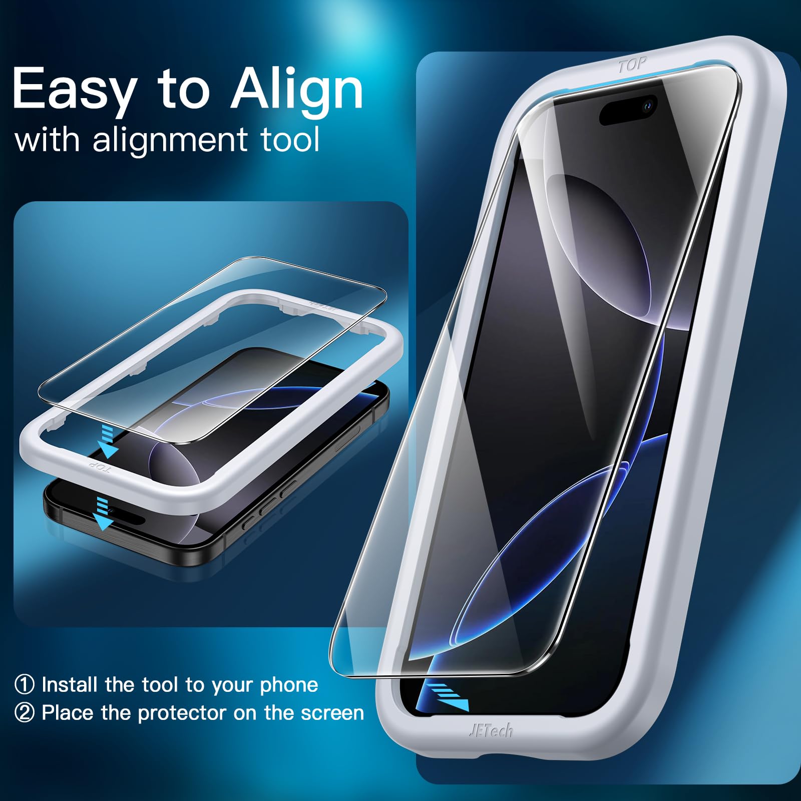 Foto 8 pulgar | Funda Jetech 5 En 1 Para Iphone 16 Pro De 6.3 Pulgadas Con Protectores - Venta Internacional.