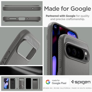 Foto 7 | Funda De Teléfono Spigen Rugged Armor Para Pixel 9 Pro Xl Marble Grey - Venta Internacional.