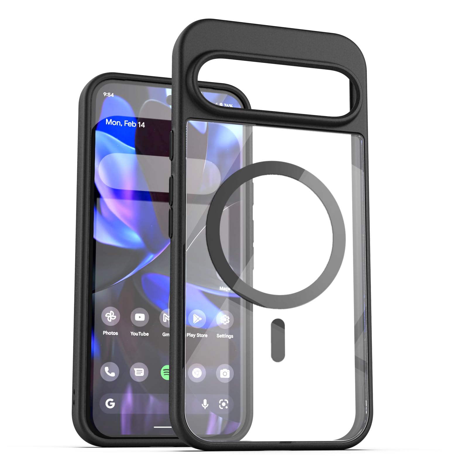Foto 7 pulgar | Funda Transparente Magnética Para Google Pixel 9/pixel 9 Pro - Venta Internacional.