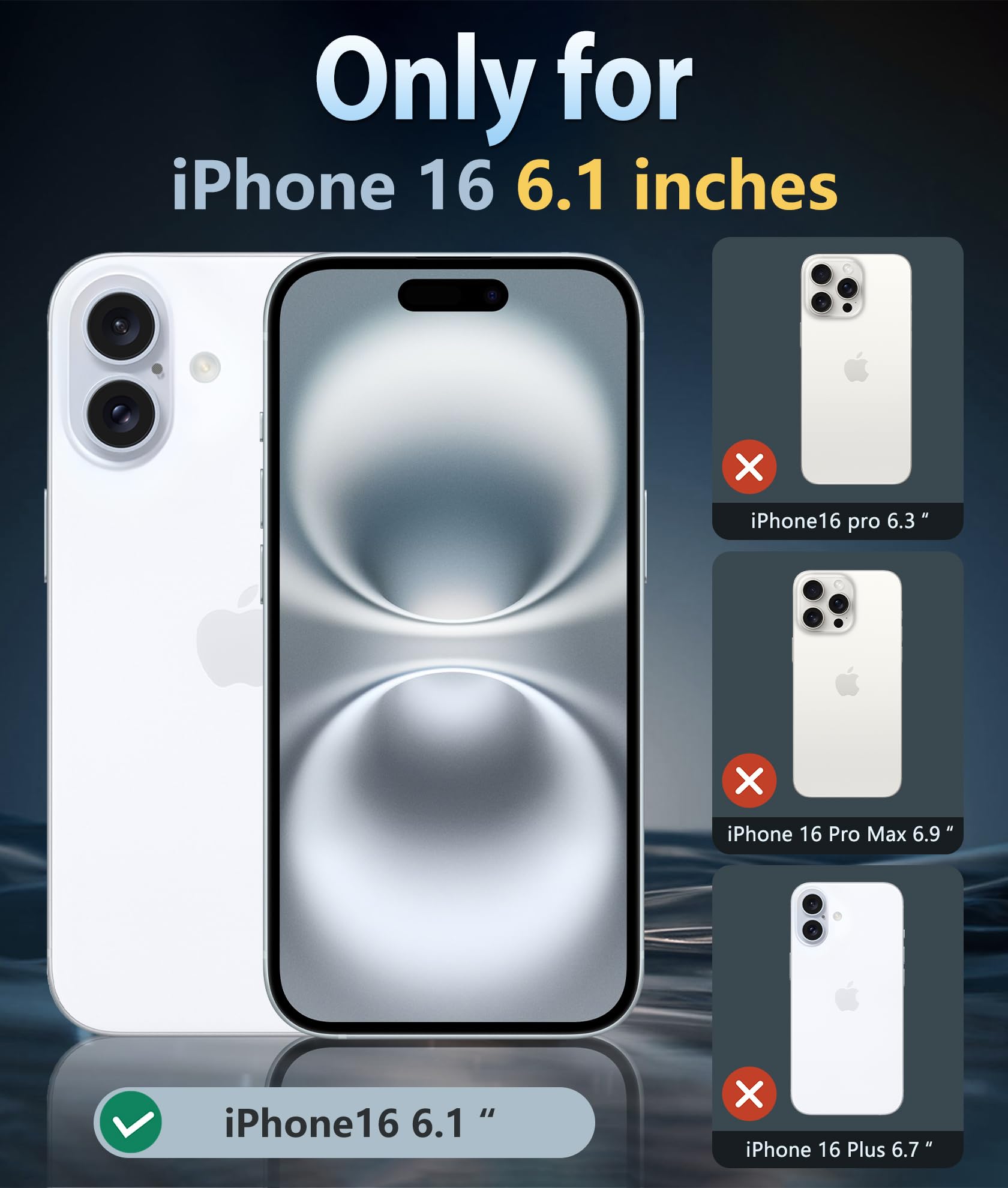 Foto 3 pulgar | Funda De Teléfono Fntcase Para Iphone 16, Transparente, Magnética, Verde - Venta Internacional.