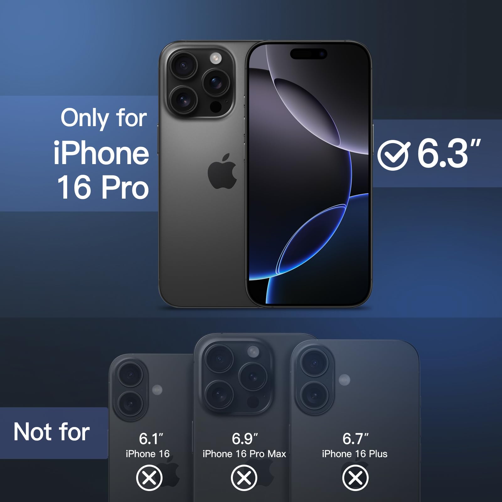 Foto 3 pulgar | Funda De Teléfono Jetech Magnetic Para Iphone 16 Pro 6.3 - Venta Internacional.