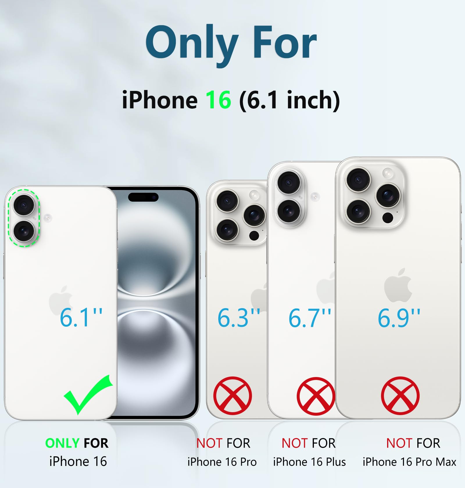 Foto 3 pulgar | Funda De Teléfono Fntcase Para Iphone 16 Con Soporte Rojo De 6.1 Pulgadas - Venta Internacional.