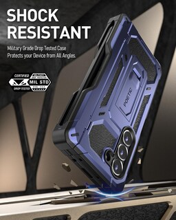 Foto 6 | Funda Para Teléfono Poetic Spartan Galaxy Z Fold 6 Azul Medianoche - Venta Internacional.